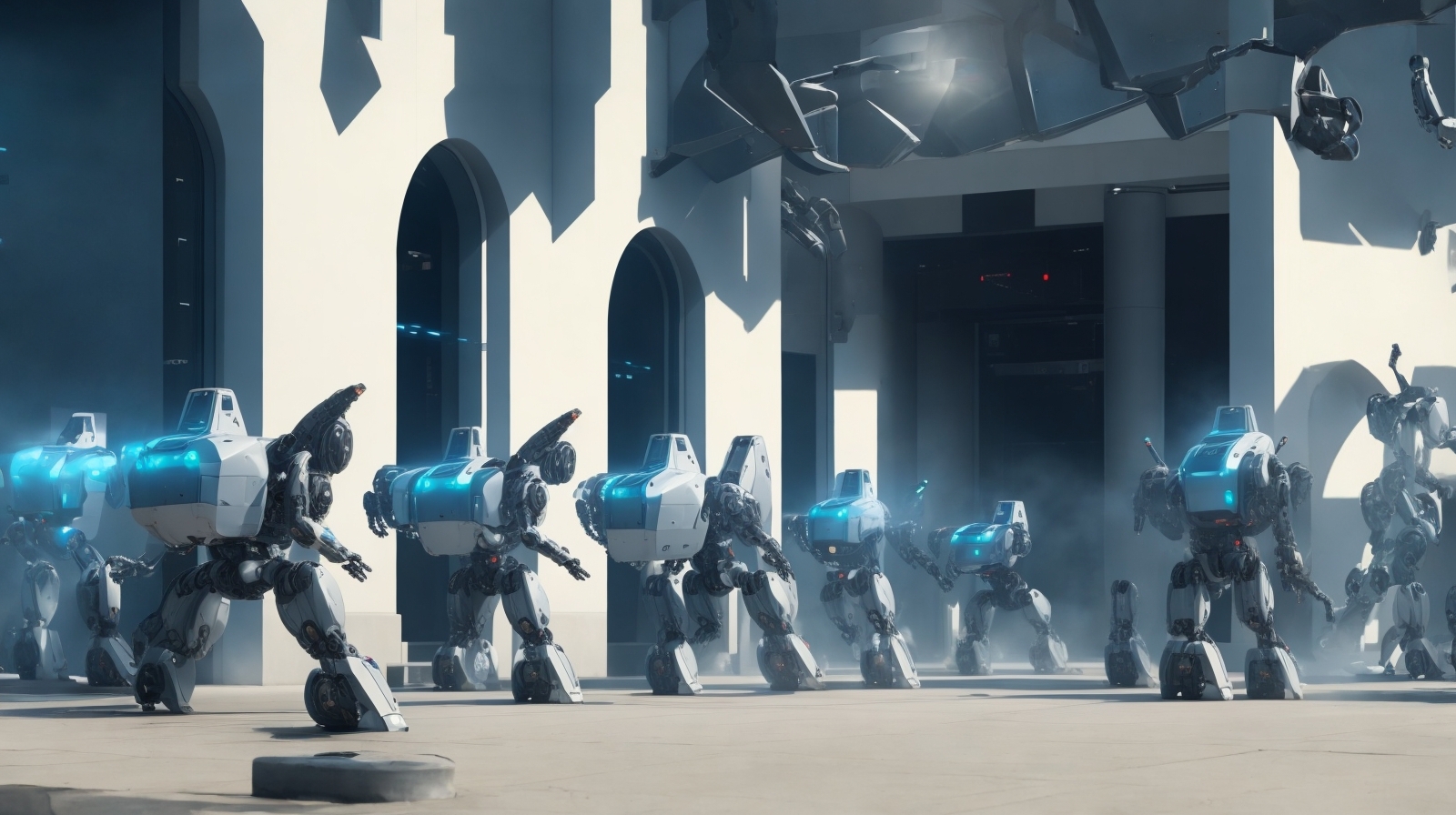 Default_A_robotic_army_of_AI_machines_storming_the_gates_of_an_0